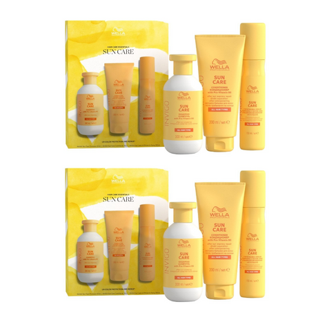 2 x Wella Professionals Hair Care Essentials Sun Care UV, Colour Protection and Repair Set  (Worth £51)